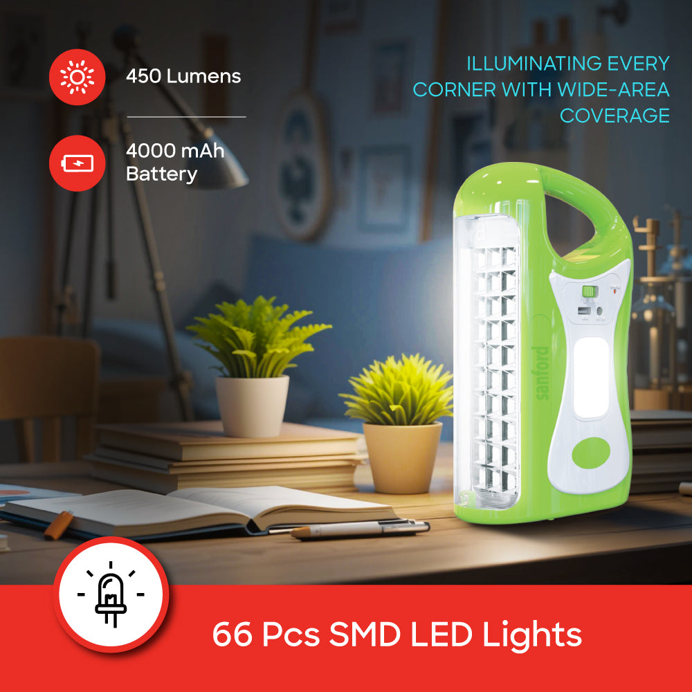 Sanford Rechargeable 6W Emergency LED Lantern with Side Light Mode | SF4319EL - buysanford